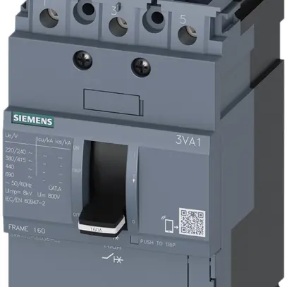 Interruttore di potenza Siemens SENTRON 3VA1 3L 50A Ii=10× S-36kA mt 