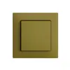 Frontset EDIZIOdue olive 60×60mm für Druckschalter 