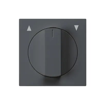 Frontset kallysto 60×60mm anthrazit, für Storendrehschalter/-taster 