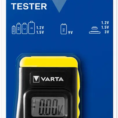 Tester per pile VARTA LCD Digital con 2×V13GA(LR44) nero 