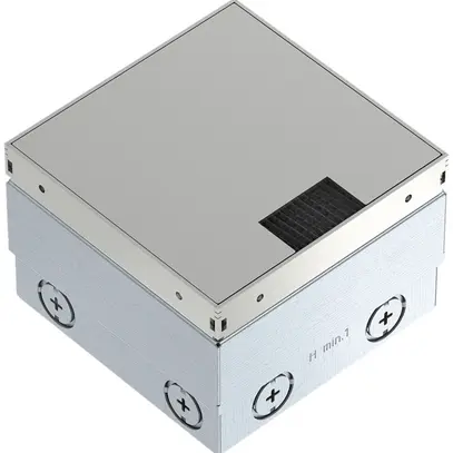 Boîte de sol Bettermann, UDHOME2, couvercle brossé, p.3 FLF a.réglette à brosse 