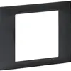 Telaio di copertura kallysto 80×100mm a innesto per scatola INS G3 nero 