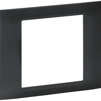 Telaio di copertura kallysto 80×100mm a innesto per scatola INS G3 nero 