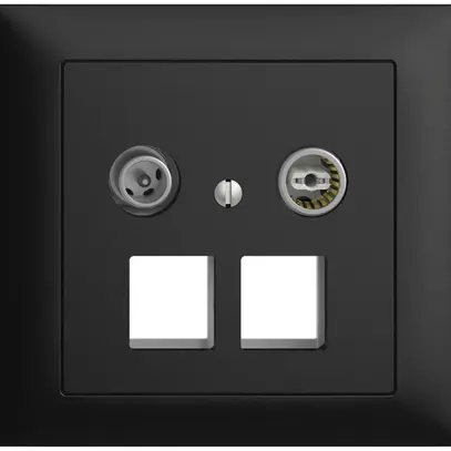 Presa multimedia 11dB INS Edue FKE, presa terminale/passaggio 2×RJ45 Keystone ne 