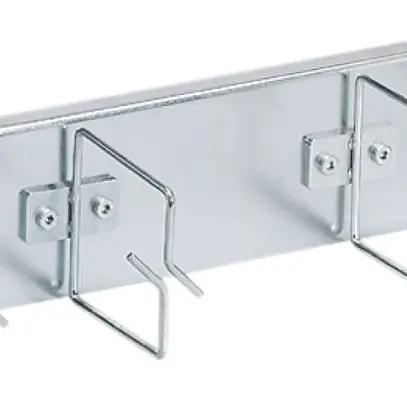 Plaque guide-câbles 19" 2UH acier chromé, R&M freenet 