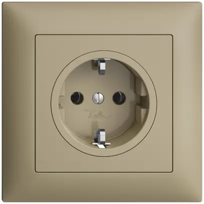 Prise SCHUKO ENC EDIZIOdue FMI, 16A, 250VAC, L+N+PE sand 