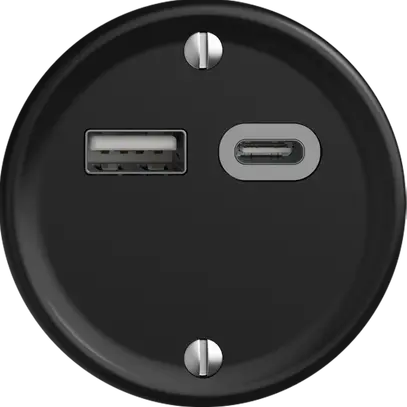 Presa di carica USB STANDARDdue SNAPFIX® 230V AC 18W 1×USB A 1×USB C ne 