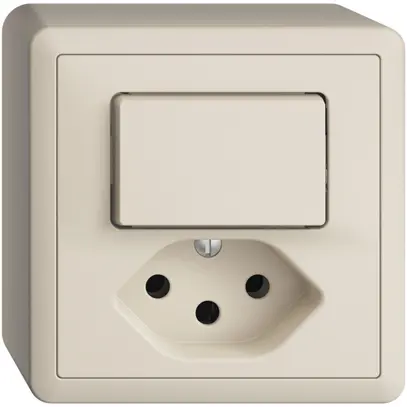 Combinaison AP 6/1L+T13 EDIZIOdue crema, avec shutter 