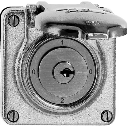 Interr. rot. INS bagn.2/2L Al pallin. con serratura di sicur. 