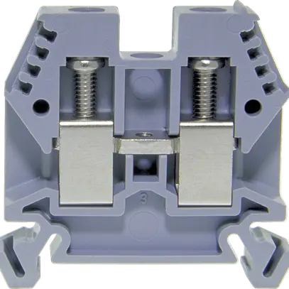 Durchgangs-Reihenklemme Woertz Ex 4…10mm² 57A 1000V Schraubanschluss 2×1 TH35 gu 