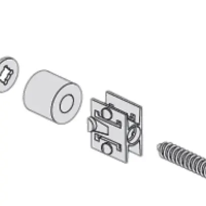 Ausilio di fissaggio Hager per campo INC in distributore AP 