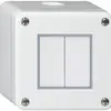 Interruttore AP robusto IP55 schema 3+3 bianco 