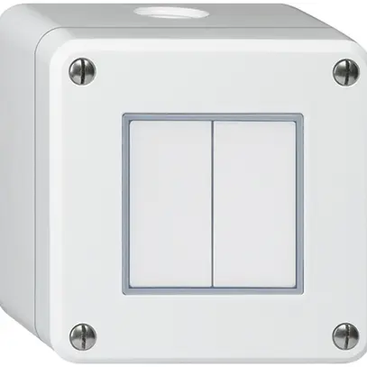 Interrupteur AP robusto IP55 schéma 3+3 blanc 