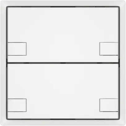 Pulsante KNX RGB EDIZIO.liv SNAPFIX® sensore temp.s.LED 2× com.2T bi 