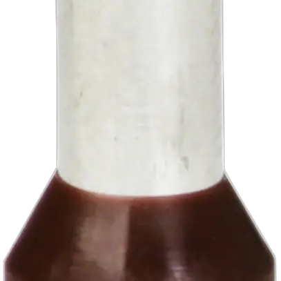 Embout de câble type B isolé 10mm²/12mm brun 