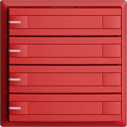 Pulsante KNX RGB EDUE, 250mW, c.LED RGB, carta, 4×pulsante, C.2×T., ber 