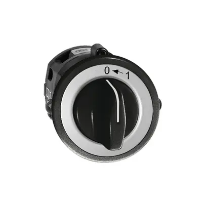 Contatto rotativo INC 0<-1/2P nero con manopola 