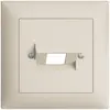 Kit frontale EDIZIOdue crema 88×88mm 1×RJ45 