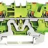 Morsetto di protezione WAGO TOPJOB-S 4mm² 3L verde/giallo serie 2204 