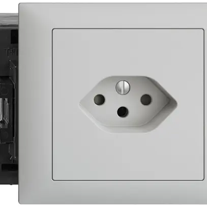 Presa INS EDIZIOdue T13 grigio chiaro, 49…69mm Snap 