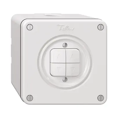 Contatto per tapparelle NAPU NEVO, 2-canale, altezza di mont.65 mm, 87×87 mm, bi 