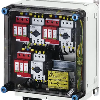 PV Kasten ENYSUN Mi PV 2233 mit MC4-Stecker 3×Überspannungsableiter+Freischalter 