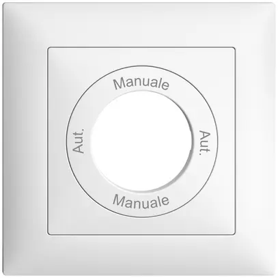 Kit front. Aut.-Manuale-Aut.- Manuale EDIZIOdue 88×88mm, bianco 