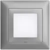 Kit frontale INC EDIZIOdue silver 88×88mm per lampada LED 