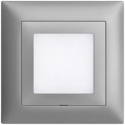 Kit frontale INC EDIZIOdue silver 88×88mm per lampada LED 