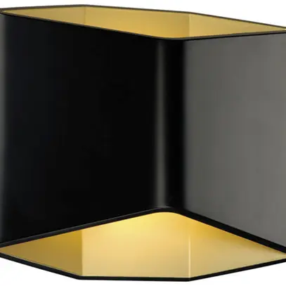 Lampada a muro LED SLV CARISO 2, 7.6W 200lm 3000K IP20 nero/messing 