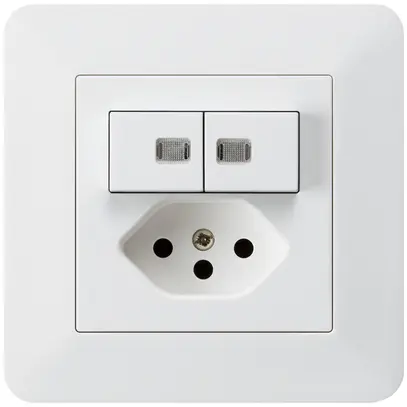 Combinaison lumineuse ENC 2×A-R/1P+T13 blanc kallysto.trend séc.enf.2 lentilles 