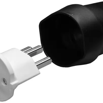 Fiche de jonct.23/schuko-ch blanc 