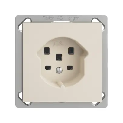 Presa INS EDIZIOdue T25 16A crema, con morsetti innest. 