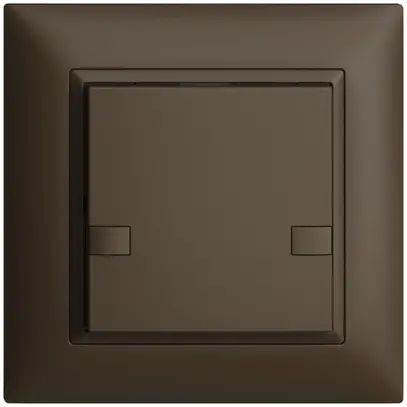 Poussoir ENC KNX 1× EDIZIOdue colore coffee RGB sans LED 