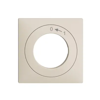 Kit frontal EDIZIOdue 0<-1 crema 60×60mm pour contact pivotant 