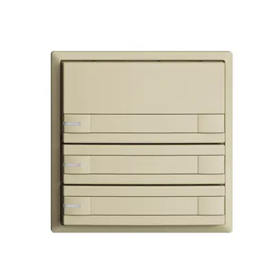 Poussoir KNX RGB EDUE, 250mW, a.LED RGB, papier, 3×poussoir, C.2×T., van 