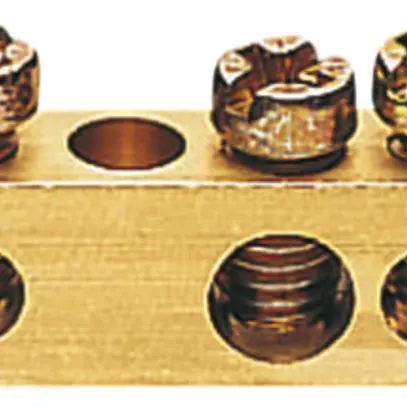 Sbarretta con morsetti Hager 5×16/6×10mm² ottone 