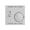 Kit di copertura p.termostato EDIZIOdue, c.interruttore, 60×60mm, grigio chiaro 