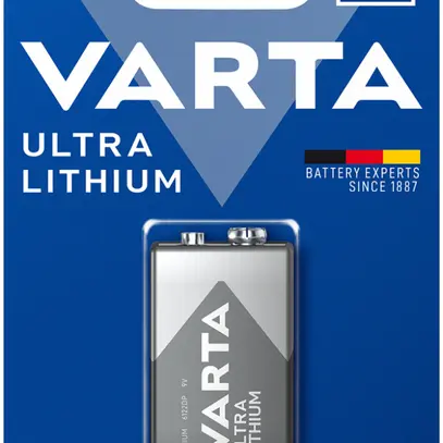 Pila alu litio VARTA Ultra 9V blister a 1 pezzo 