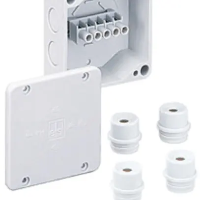Boîte dérivation AP WK 040 4² 87×87×45mm 