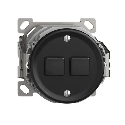 Station secondaire pour interrupteur AP 2c/2t WLAN Sdue Wiser noir 