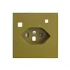 Frontset EDIZIOdue zu FI-Steckdose F, T23, shutter, olive 