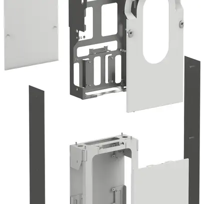 Kit de montage EVlink Pro AC pour 1 point de recharge montage au sol 