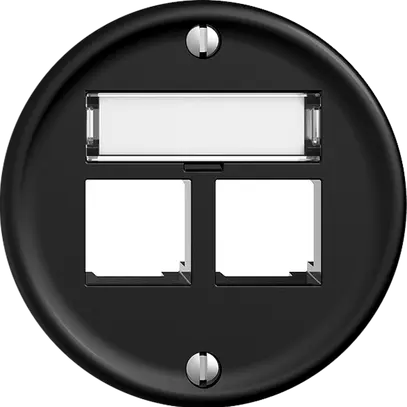 Kit di montaggio STANDARDdue EASYNET S-One SNAPFIX® destra per 2×RJ45 ne 