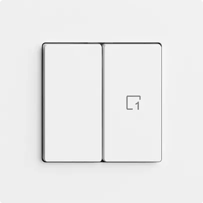 Stazione secondaria 1K/2T per interruttore scena Edue Wiser bianco 