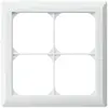 Cadre de recouvrement ENC kallysto.line 2×2 blanc 152×152mm 