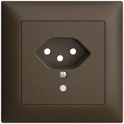 UP-Frontset EDIZIOdue T13 coffee 88×88mm mit Linse 