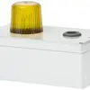 Lampe flash Hugentobler type 100 avec sirène 230VAC jaune 
