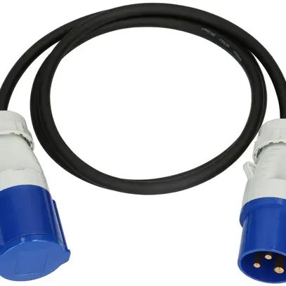 Prolunga MH CEE 16A/CEE 16A blu 230V H07RN-F3G1.5mm² GDV 1.5m IP44 nero 