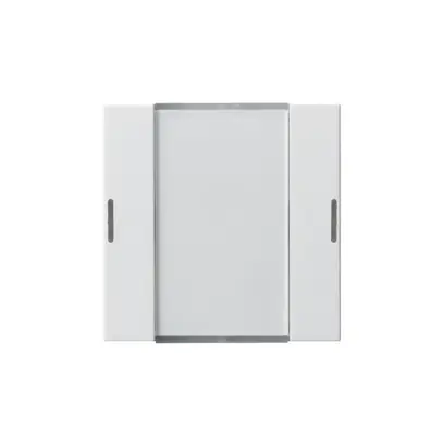 Kit frontal Hager kallysto 2×KNX LED systemlink/easylink blanc 